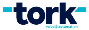 Logotyp för torkventil & automation med stiliserad blå text på en vit bakgrund.